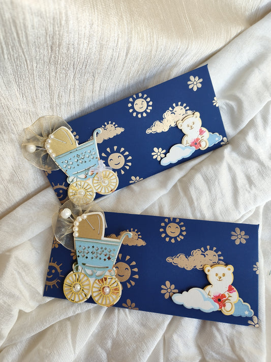 Smiley Pram Envelop- set of 10