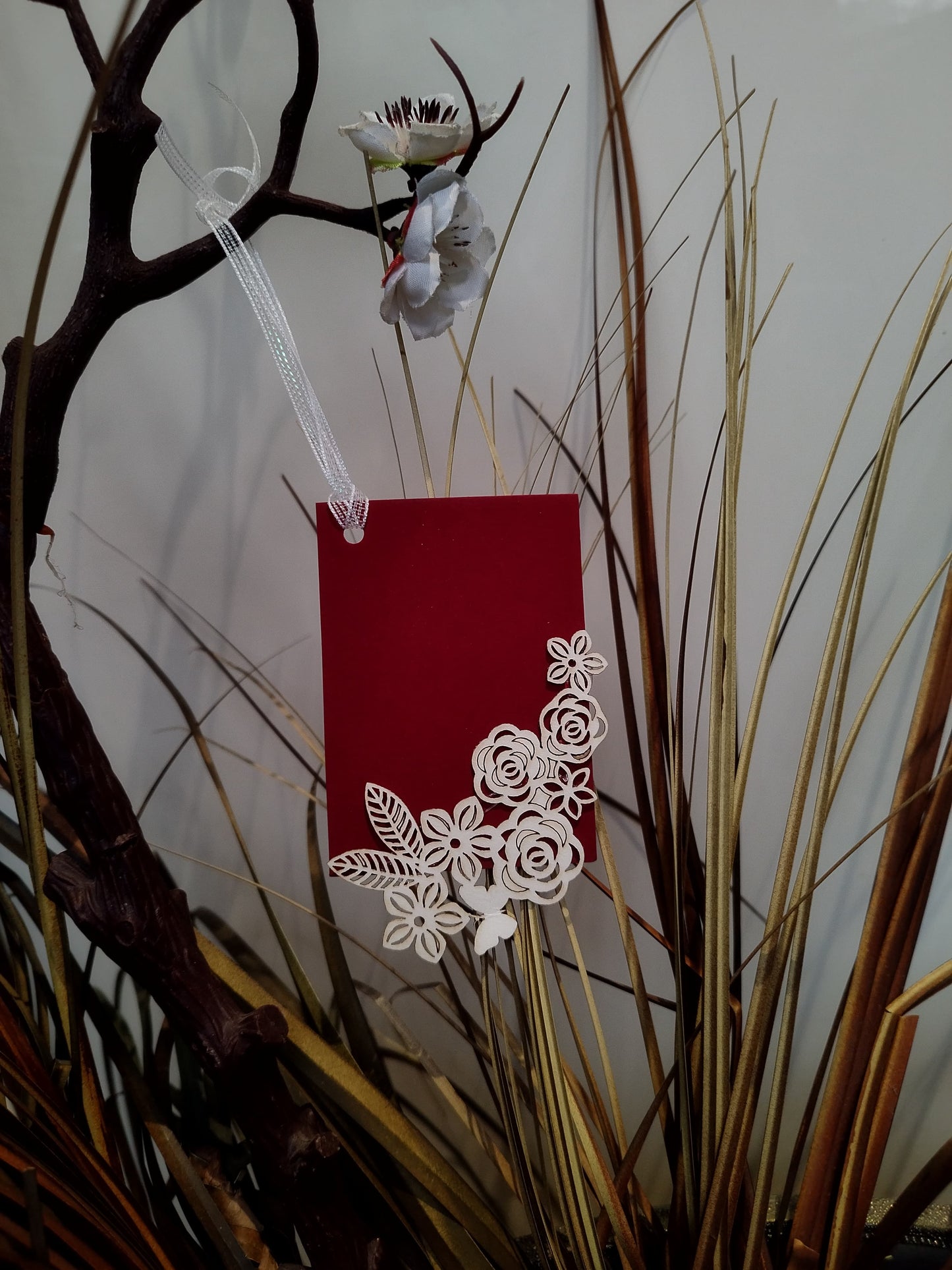 Rich Maroon Gift Tag Set- 5