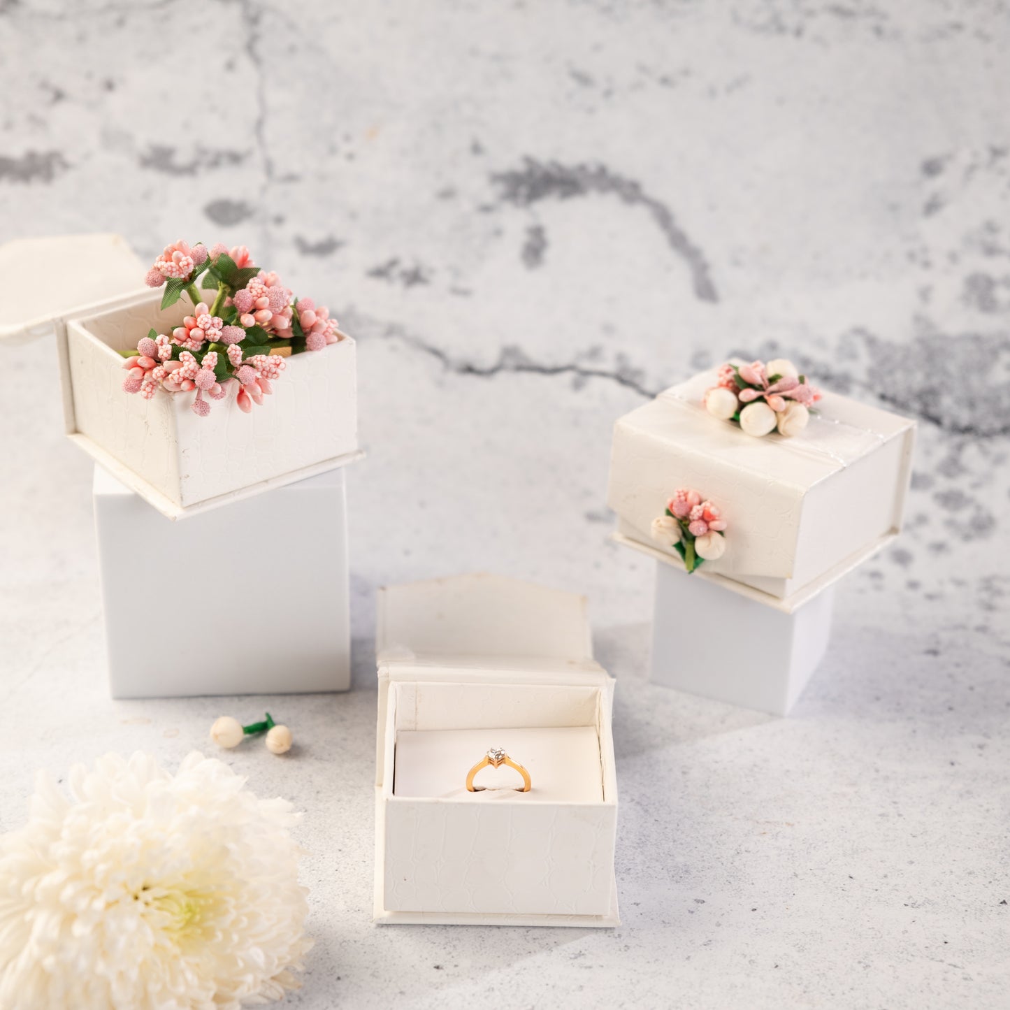 Artificial Pink Floral Coin Box