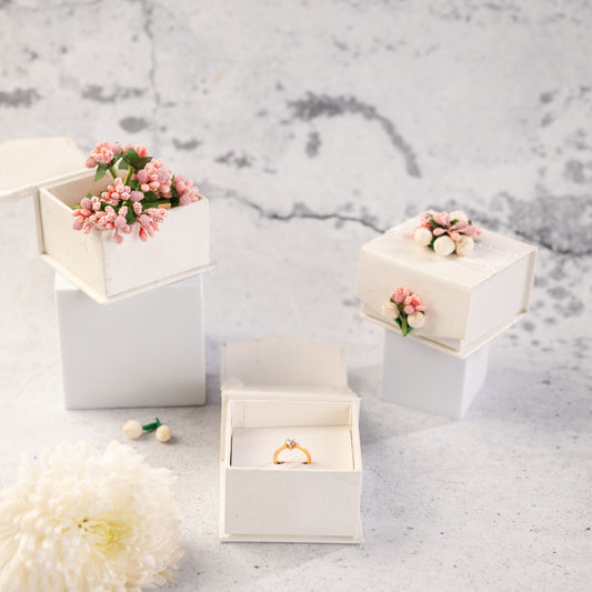 Artificial Pink Floral Coin Box