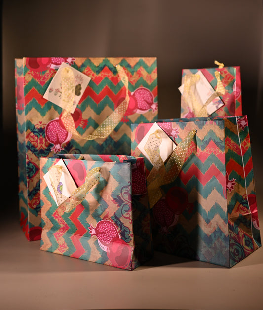 Ambrosia Green Gift -Bag Set of 4