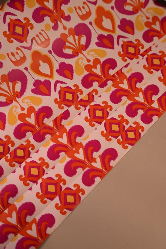 Ikkat classic Wrapping Papers-Set of 5