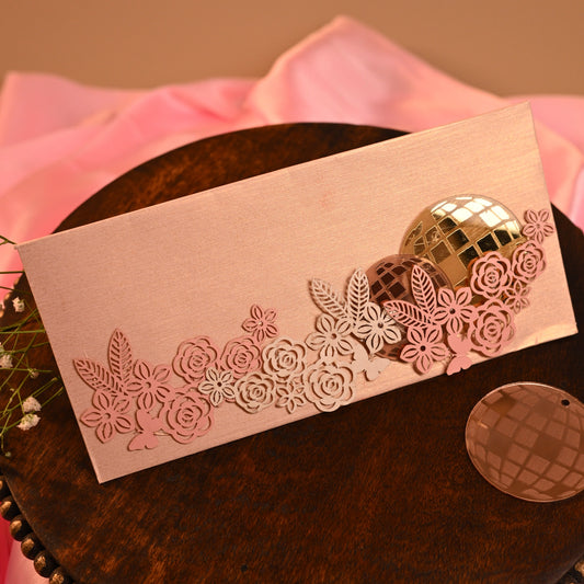 Disco Ball Floral Envelop - Set of 10