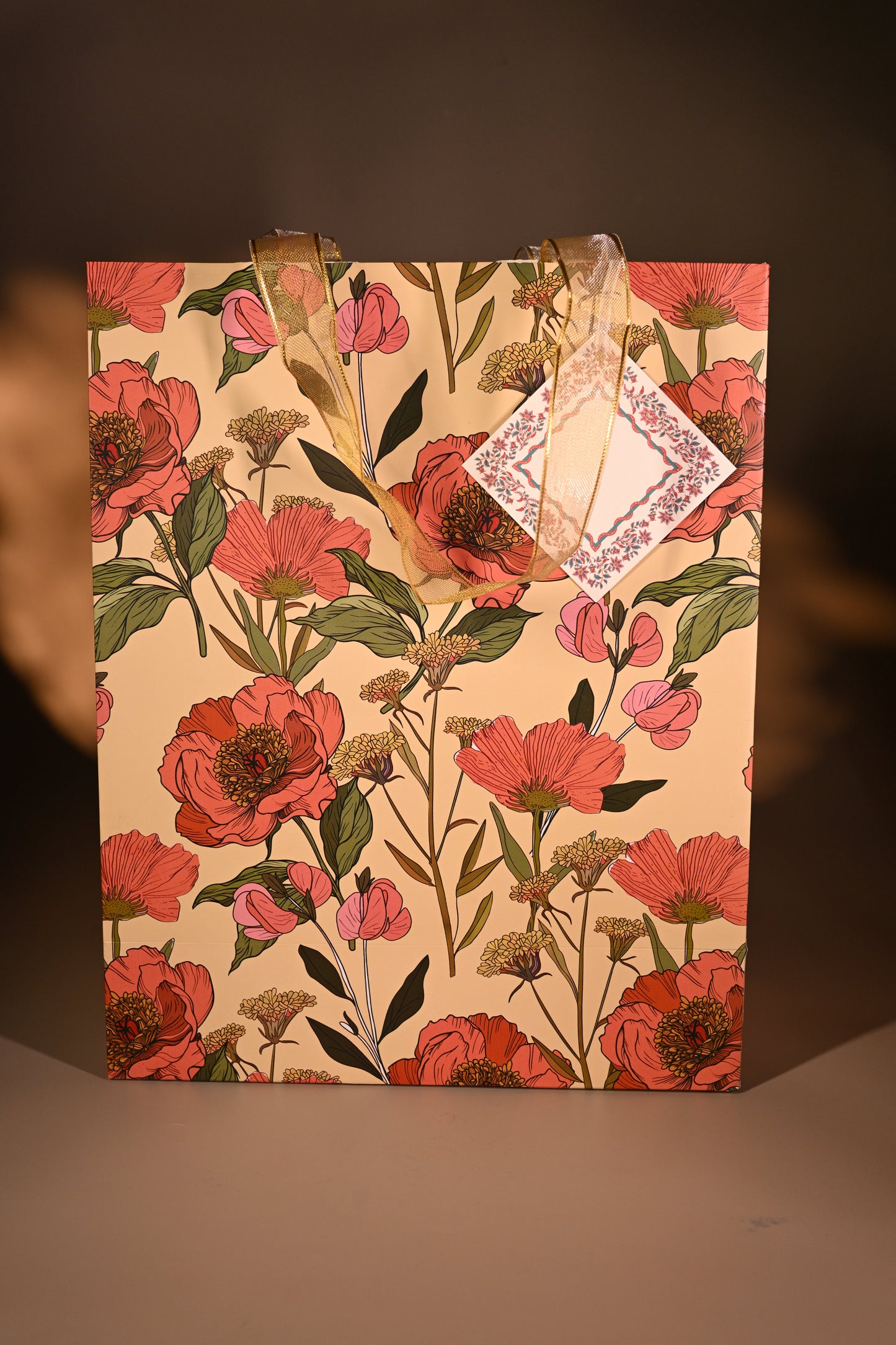 Orange Bloom bag Set of 4