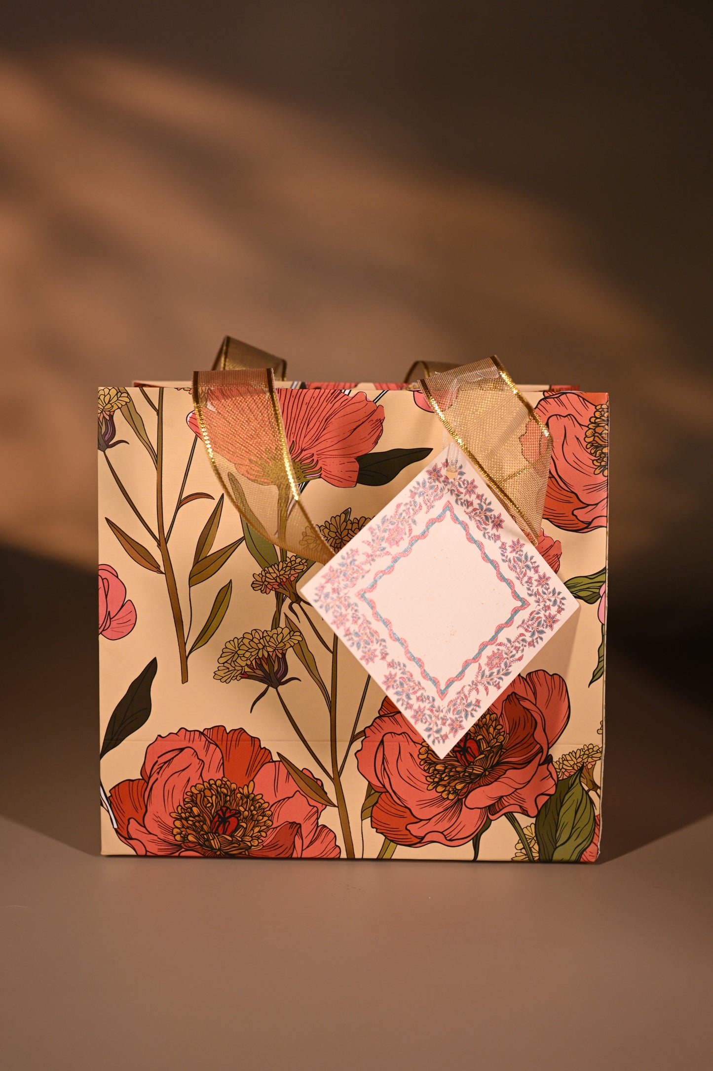 Orange Bloom bag Set of 4