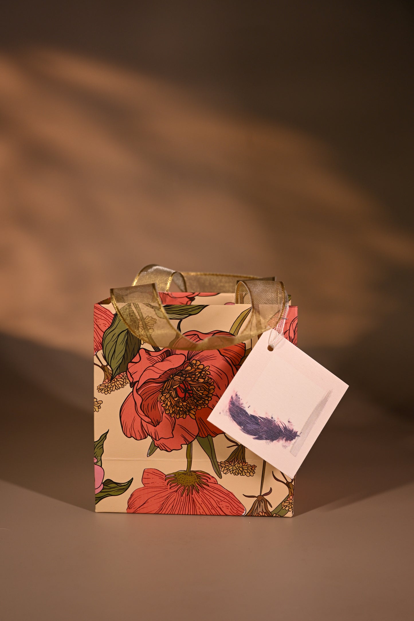 Orange Bloom bag Set of 4