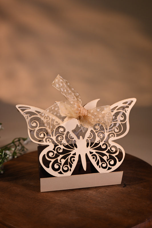 Butterfly coin box with bag