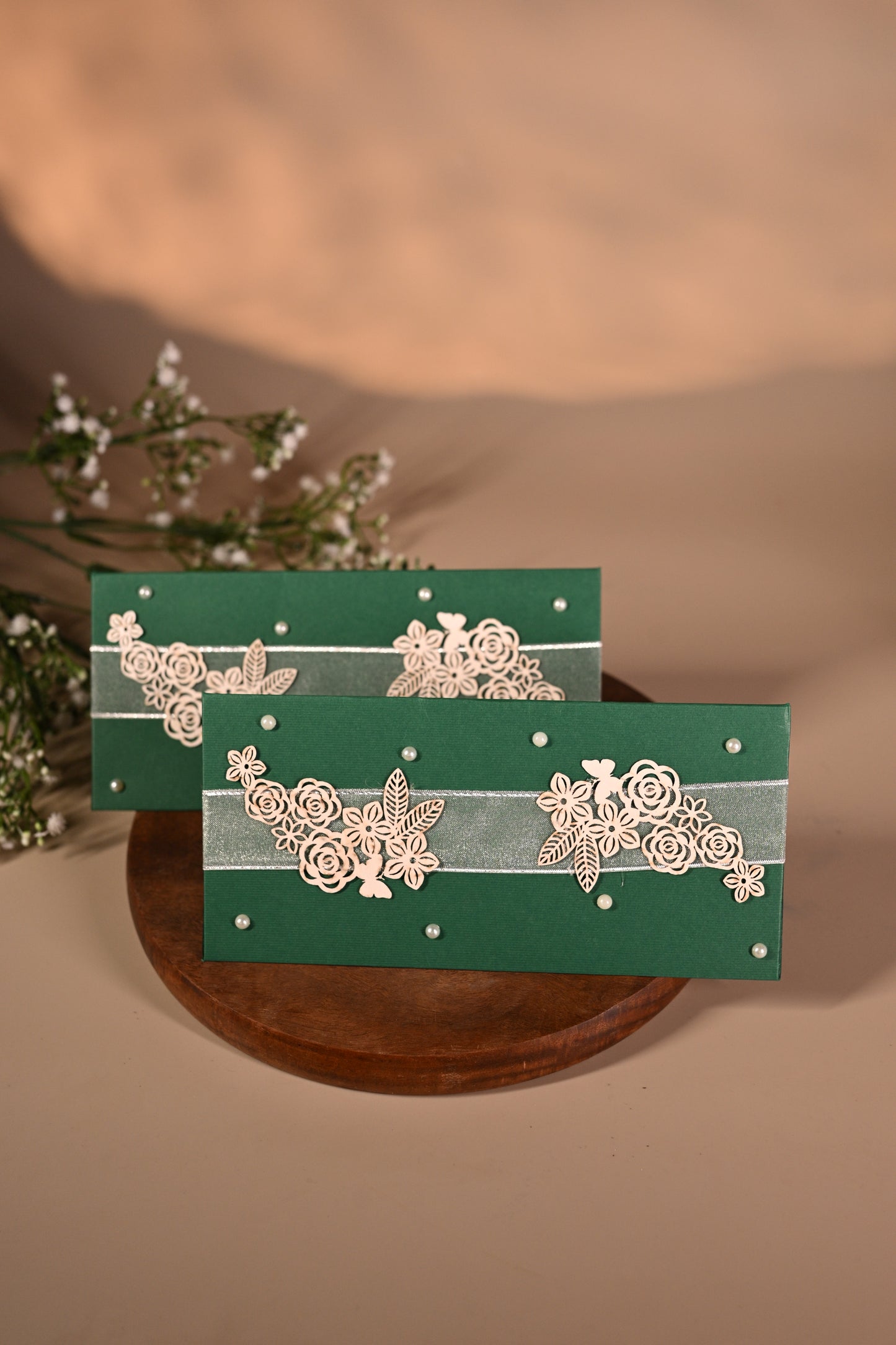 Elegant Floral cutting envelop set of-10