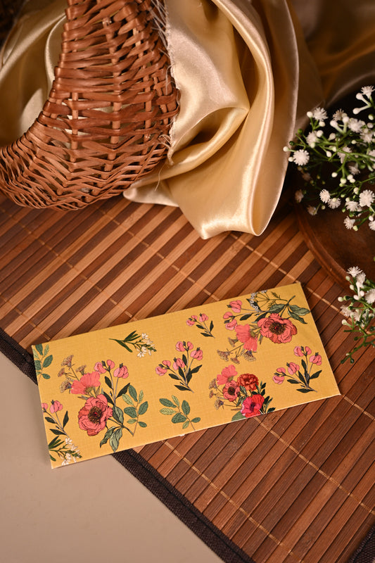 Floral bunch yellow envelope Set-10