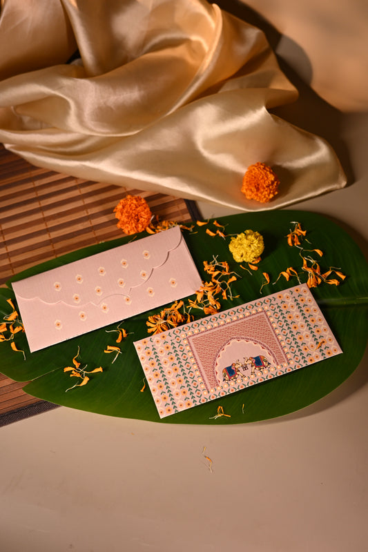 Blossom earth elephant Pink envelopes Set-10