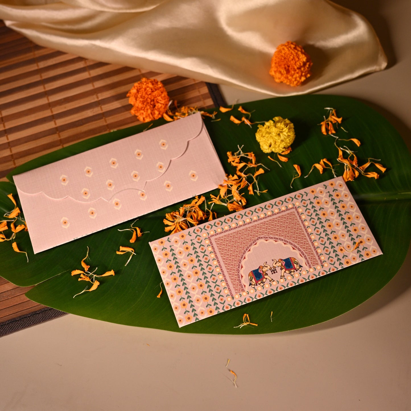 Blossom Earth Elephant Pink Envelopes - Set of 10