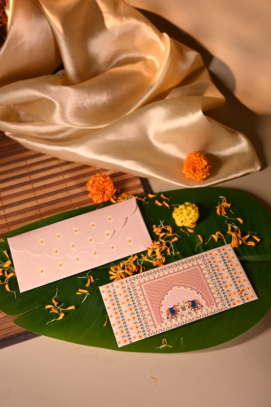 Blossom earth elephant Pink envelopes Set-10