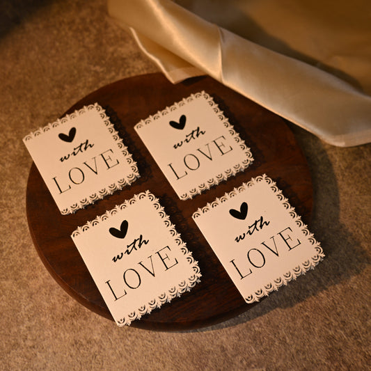 With love Fold tag - Set of 10