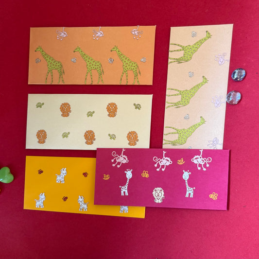 Adorable Animal Envelop Mix Set -10