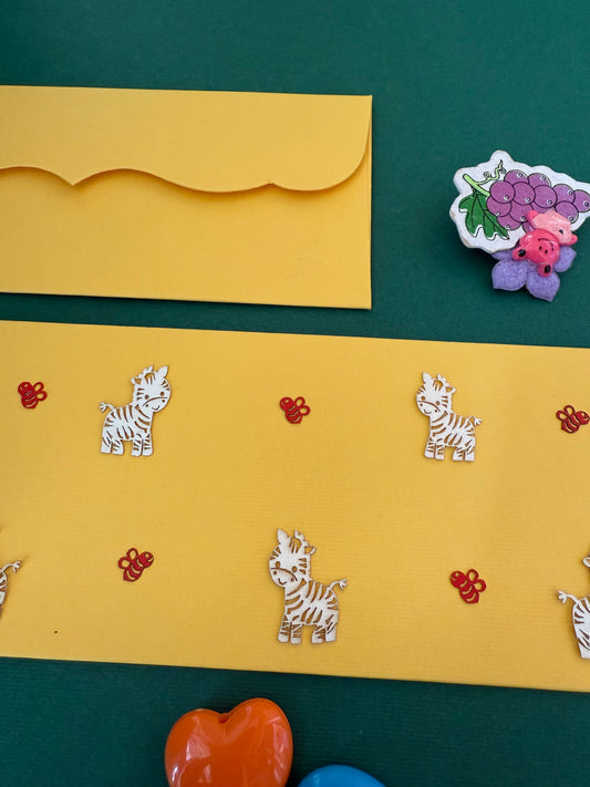 Bee and Zebra Design Envelop set- 10