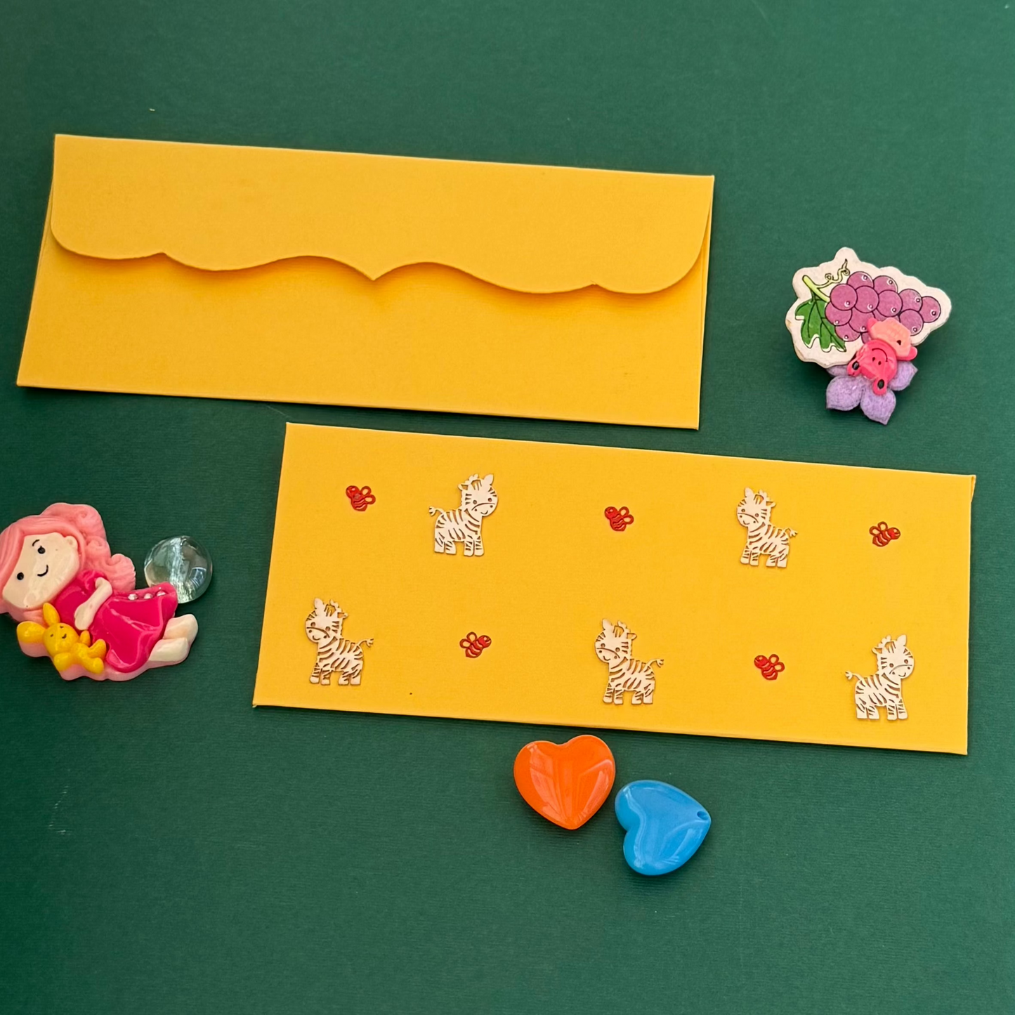 Bee and Zebra Design Envelop set- 5