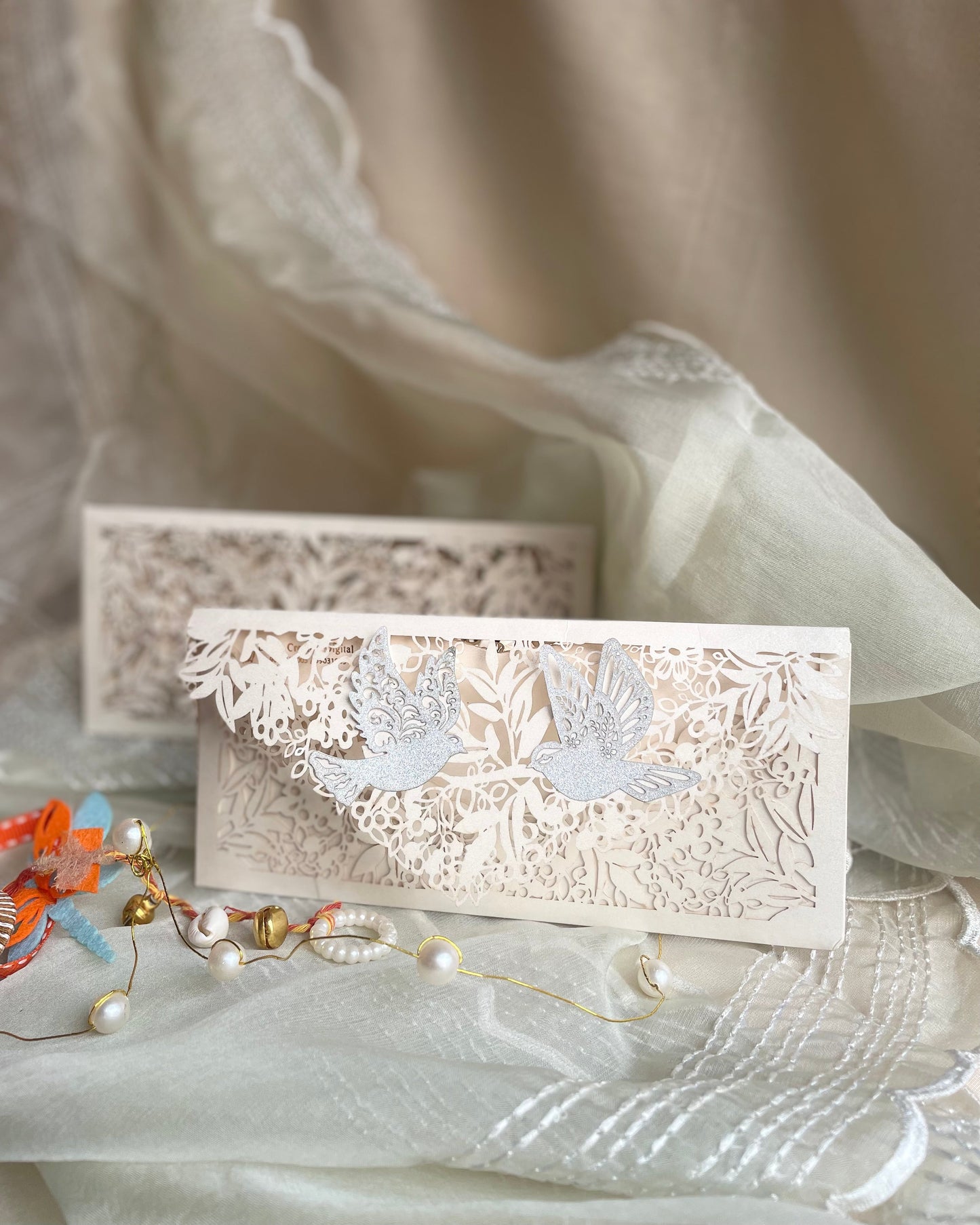 Bird Full Jali - Exclusive Envelope -set of 5 ( Delivery in 6 days )