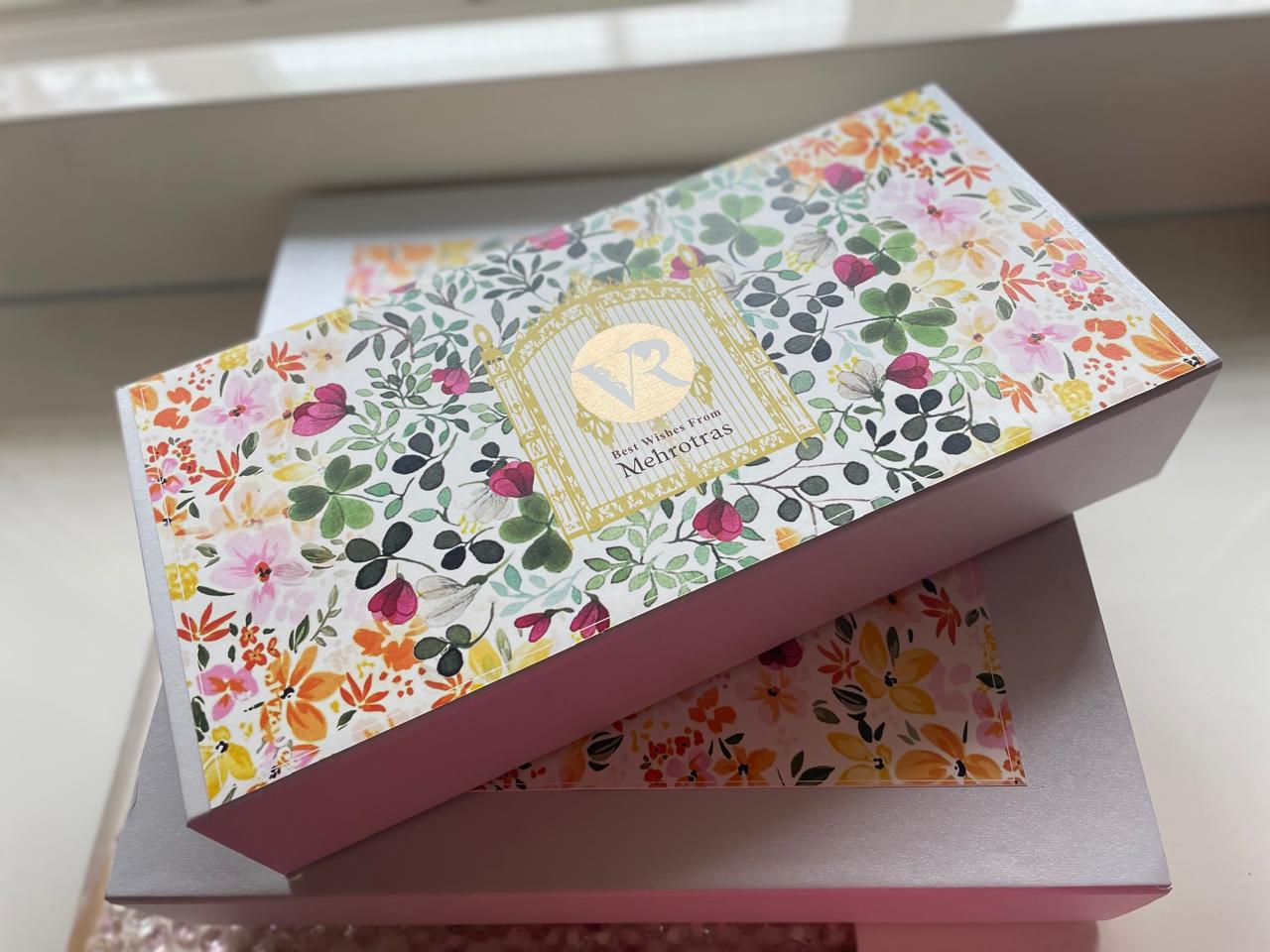 Customised Printed gift box with floral designing
