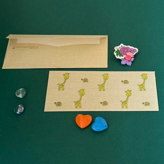 Tortoise and Giraffe Design Envelop set- 10