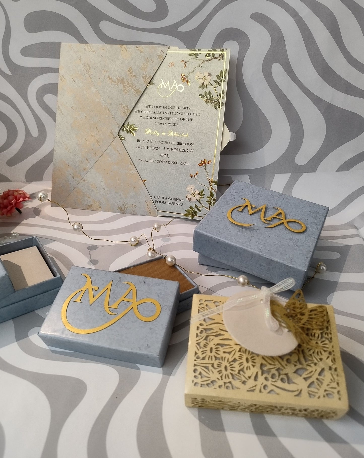 Elegant Customized Wedding Essentials Set