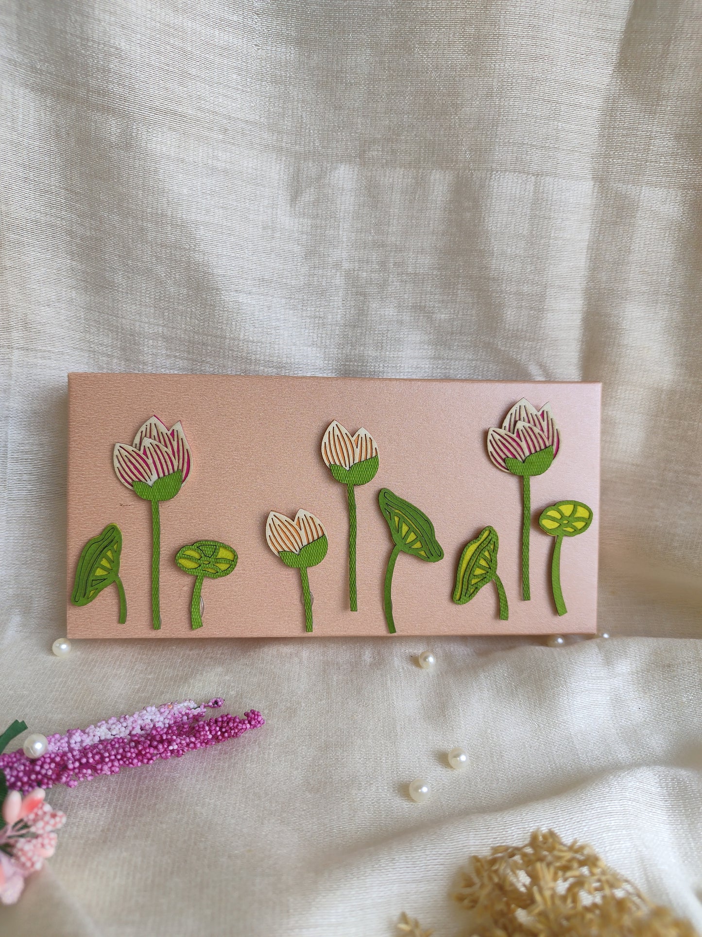 3D Lotus Soft Cash Box set of 2