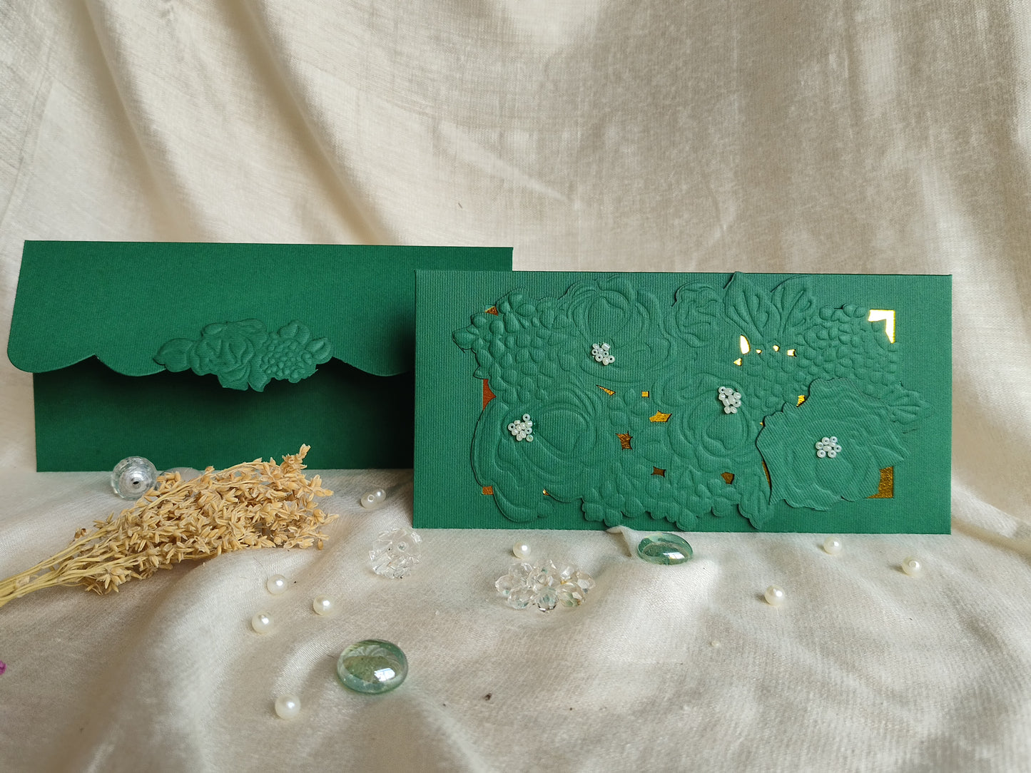 Ambrosia green Envelop- Set of 10