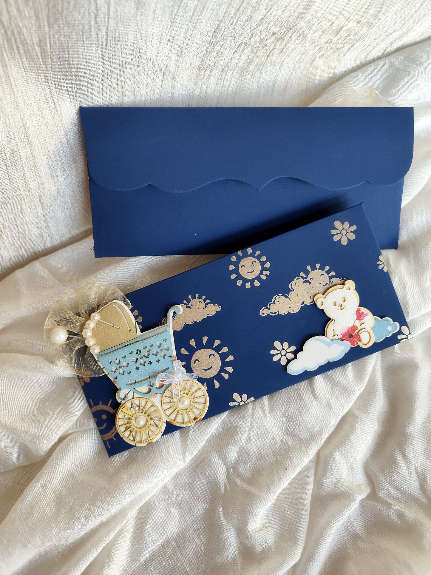 Smiley Pram Envelop- set of 10