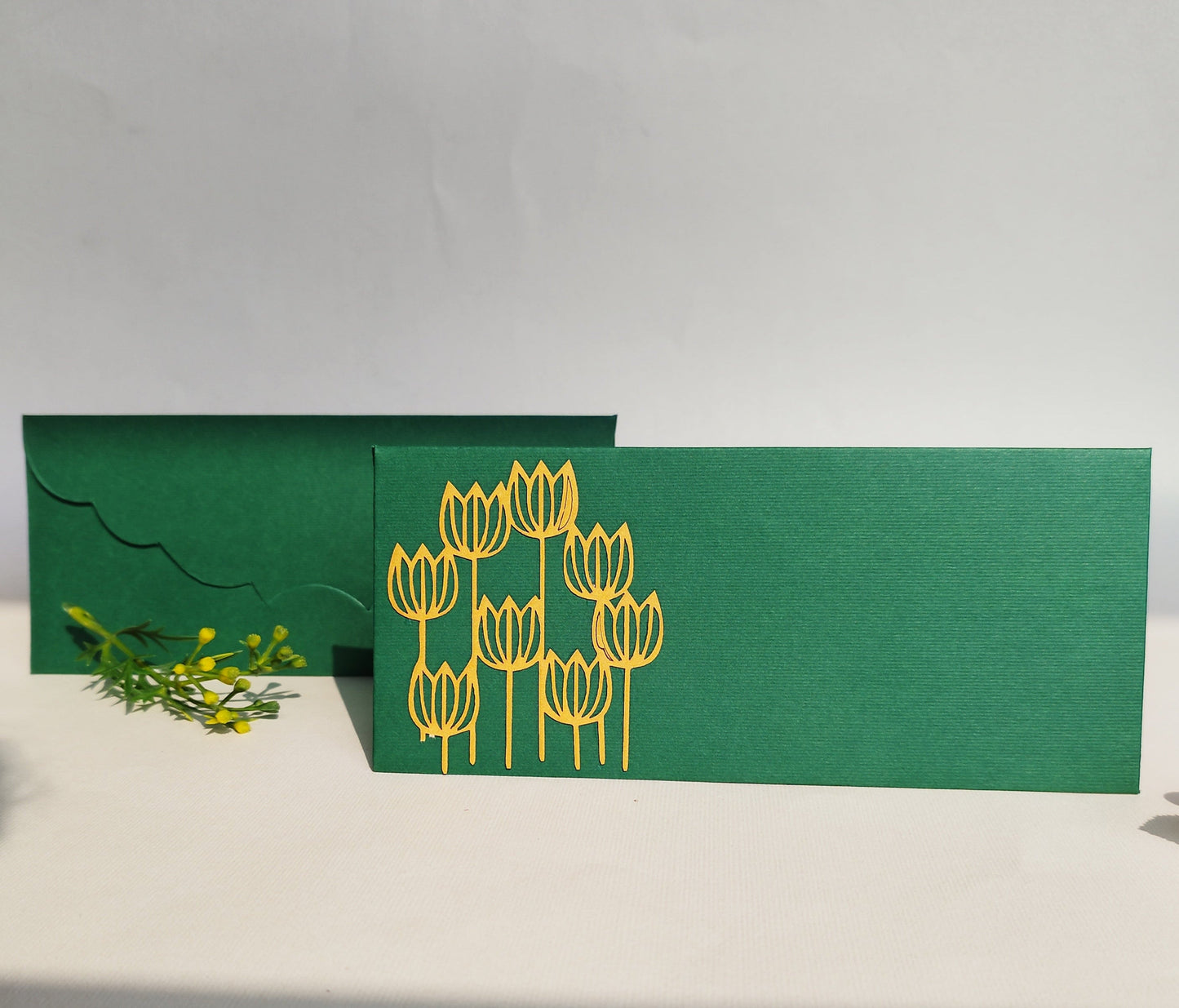 Tulip Purple Envelop set - 10