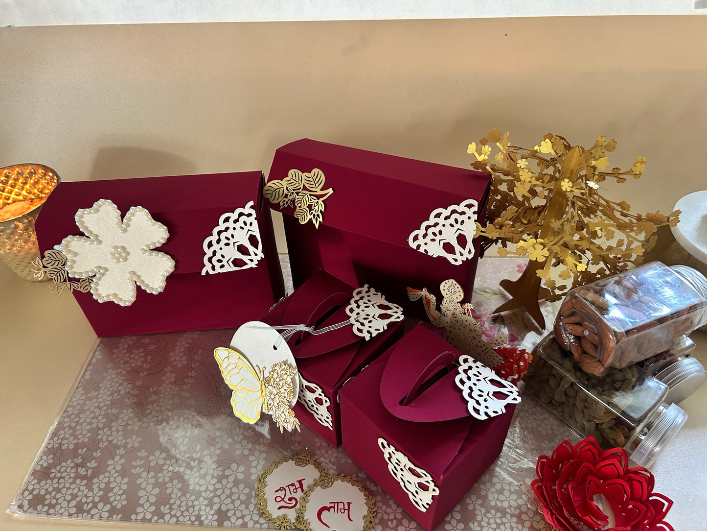 Dry Fruit Gift Box Set (Set of 4)