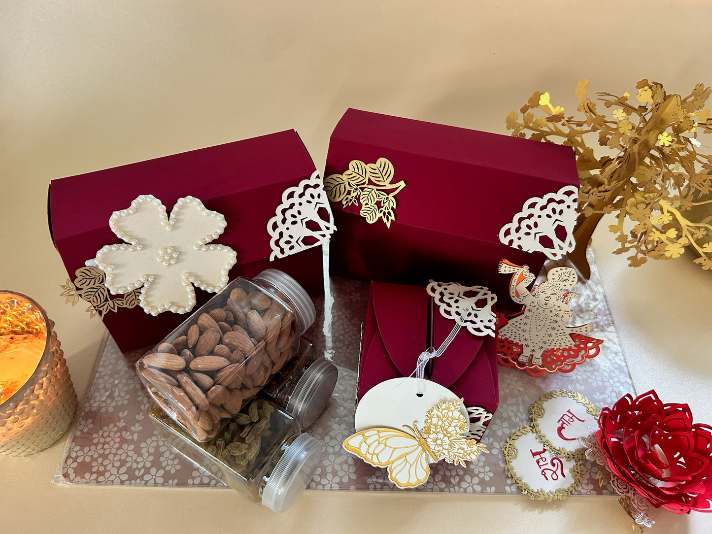 Dry Fruit Gift Box Set (Set of 4)