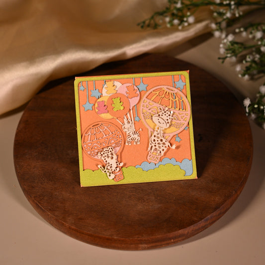 Parachute small newborn envelope with animals
