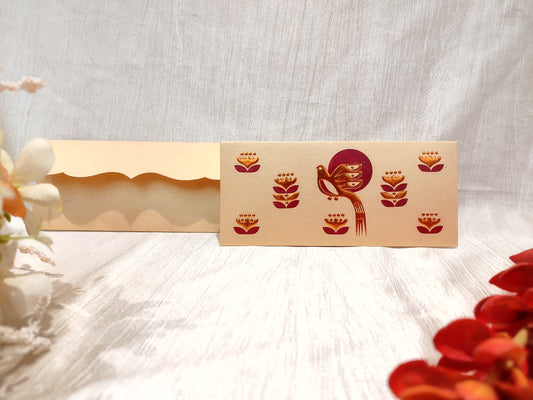 Peacock foil envelopes- Set of 10