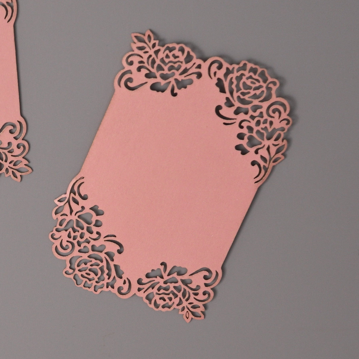 Rose rectangular Gift tag