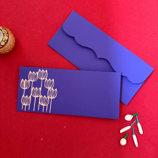 Tulip Purple Envelop set - 10