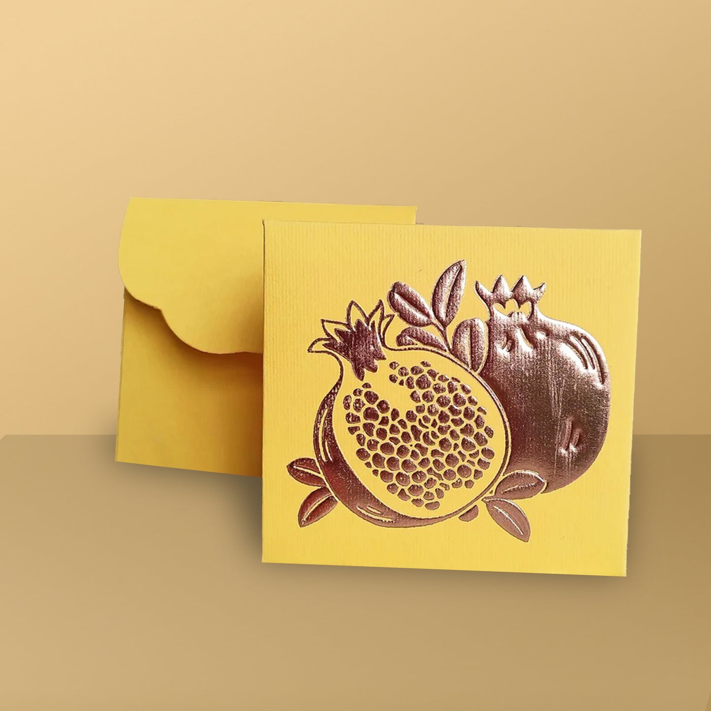 Pomegranate small envelop Red (Set of- 5)