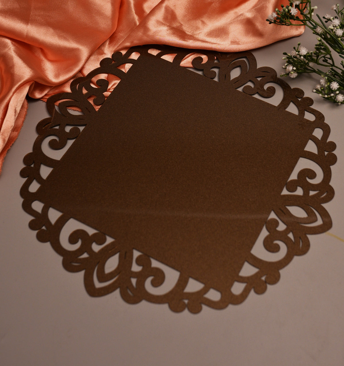 Square ornate bordered Placemat