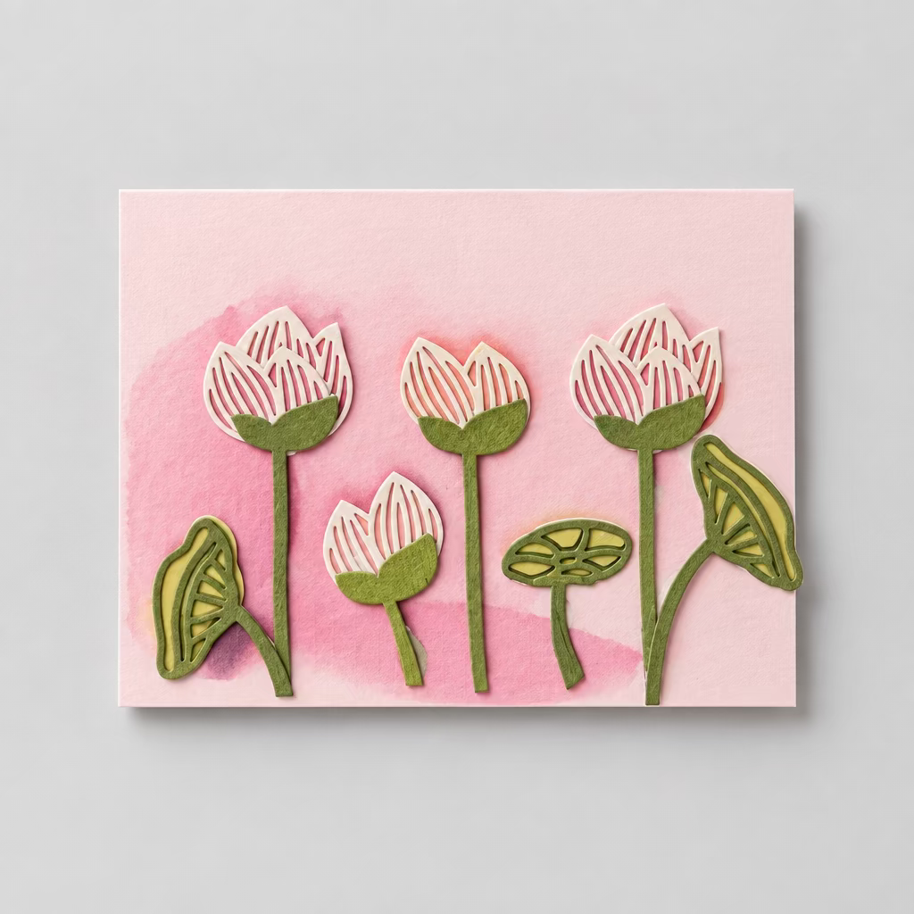Dolfin 3D lotus buds Small envelope