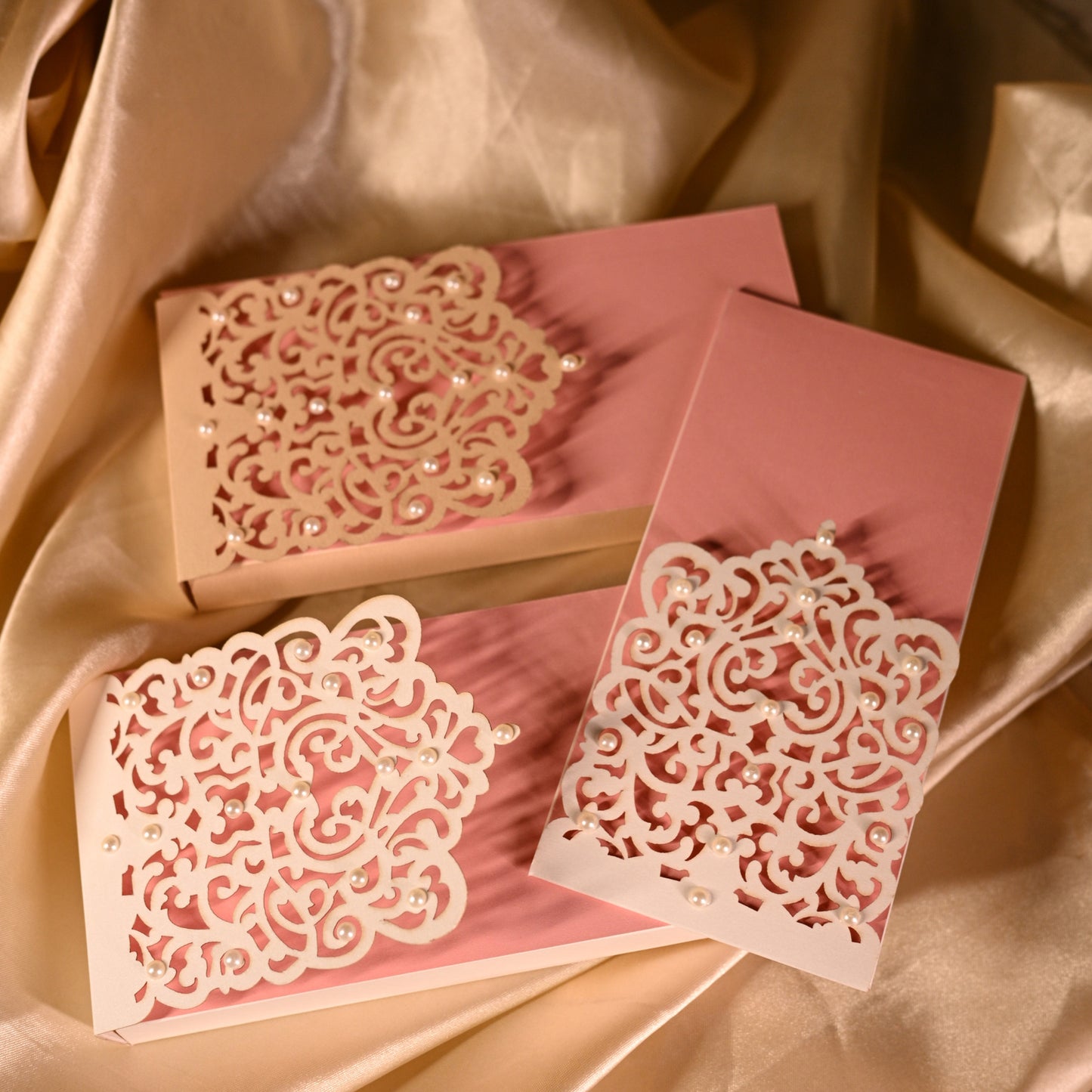 Pearl Decorative Flap Envelop - Set of 10