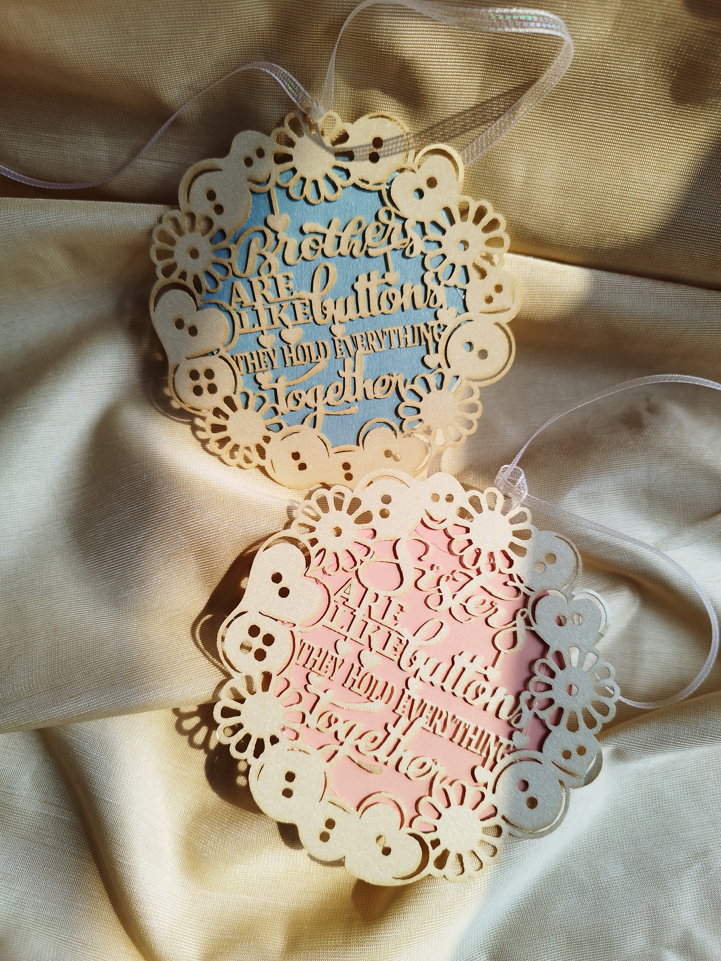 Brother sister gift tag set of 2