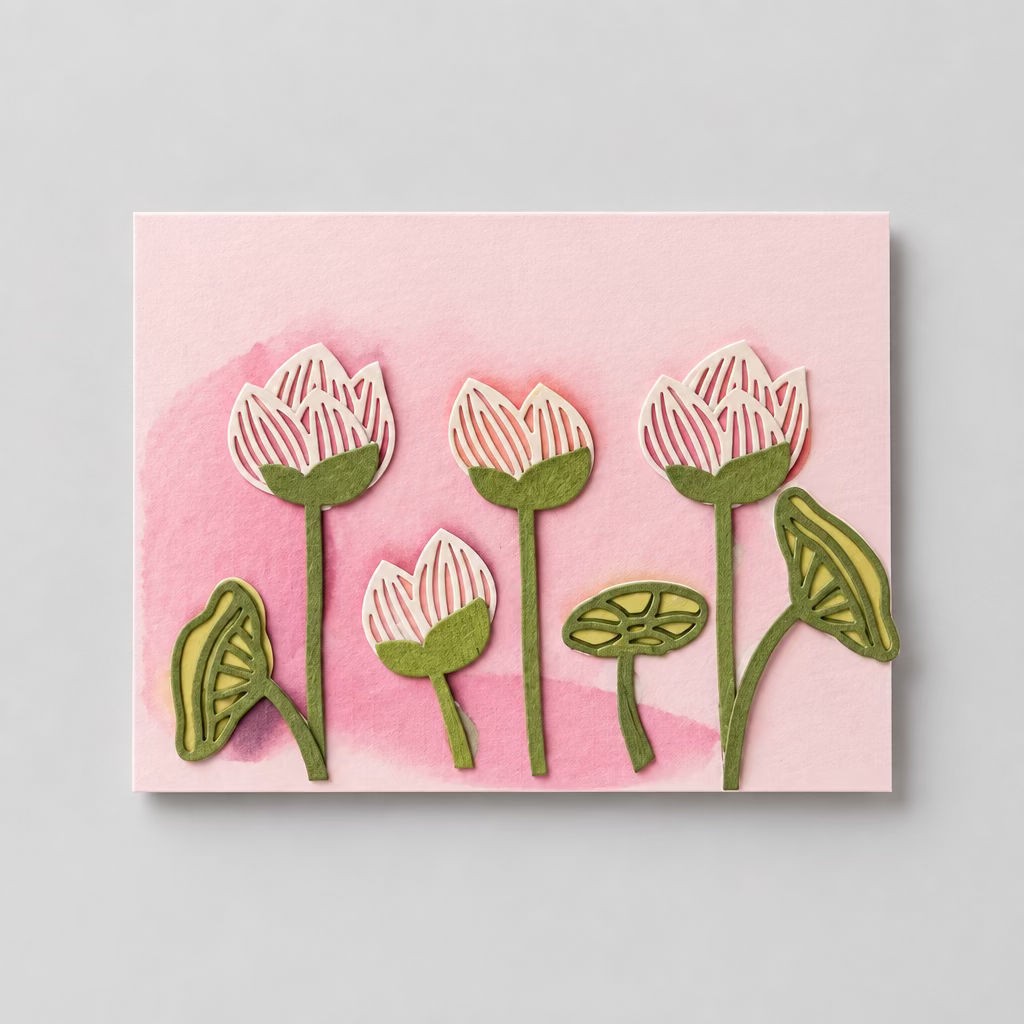 Dolfin 3D lotus buds Small envelope