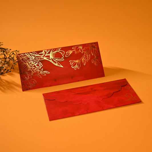 Gold Foil Creepers Red Envelope - Set of 10