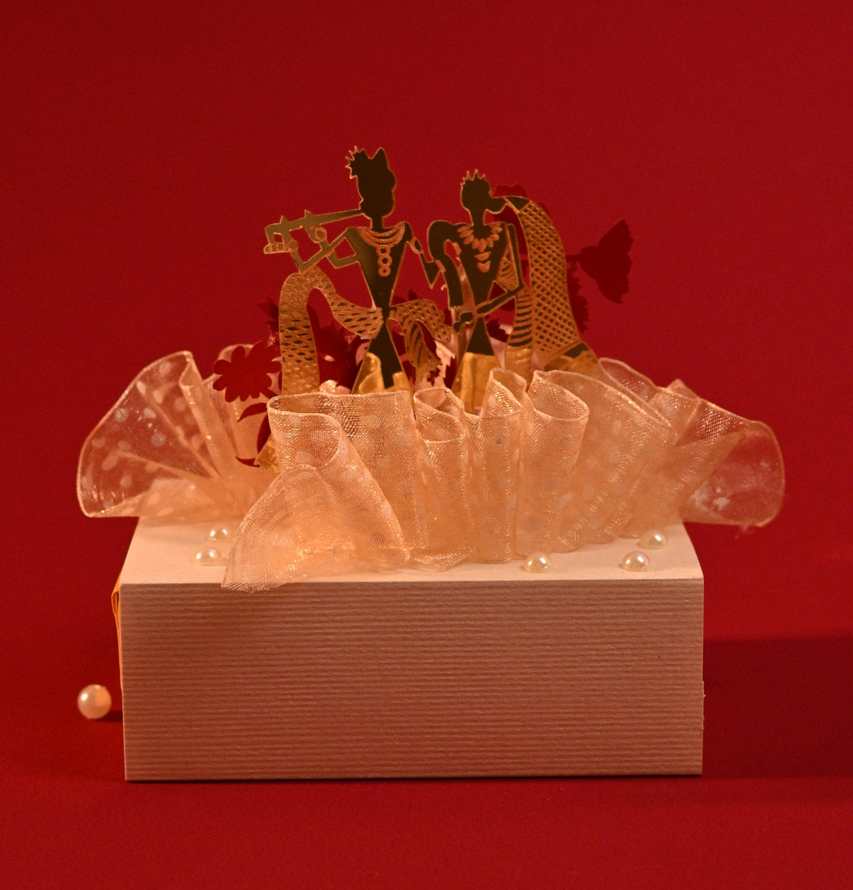 3D Radha Krishna Coin Box with Bag