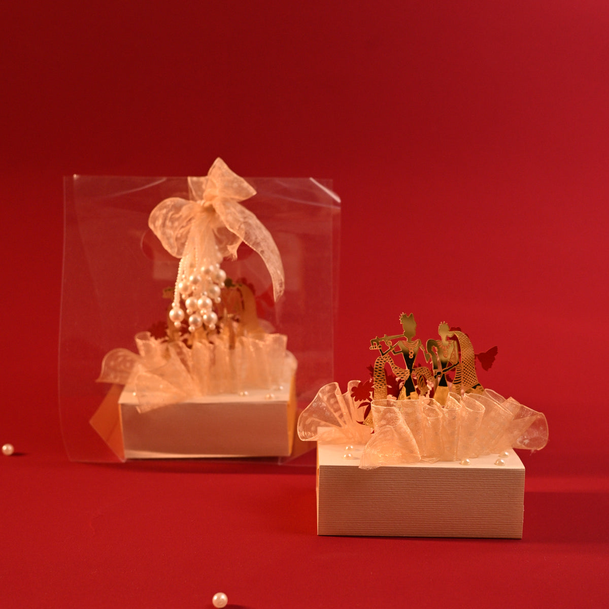 3D Radha Krishna Coin Box with Bag