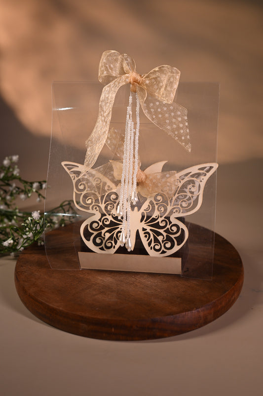 Butterfly coin box with bag
