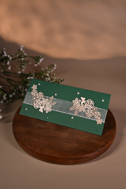 Elegant Floral cutting envelop set of-10