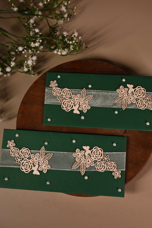 Elegant Floral cutting envelop set of-10