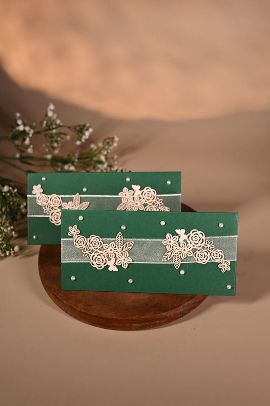 Elegant Floral cutting envelop set of-10