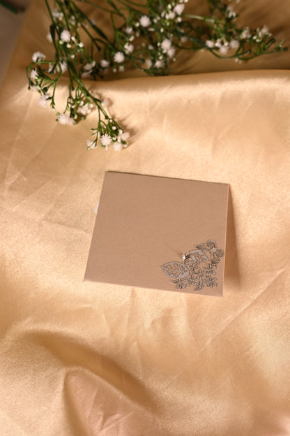 Butterfly Flap Small Envelope Sliver -set of 5
