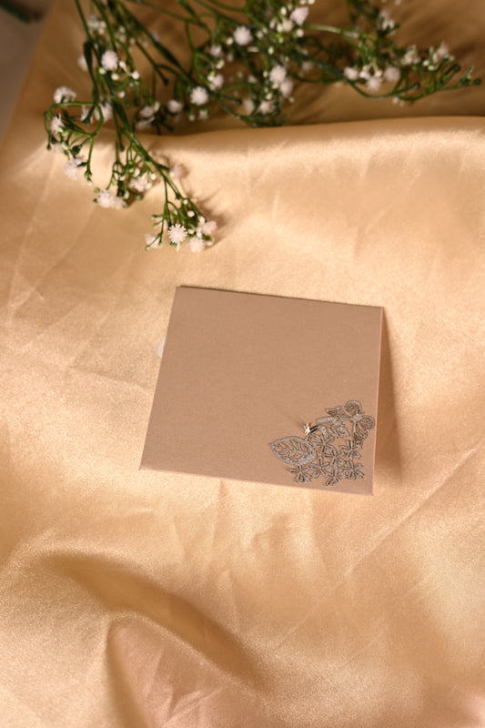 Butterfly Flap Small Envelope Sliver -set of 5