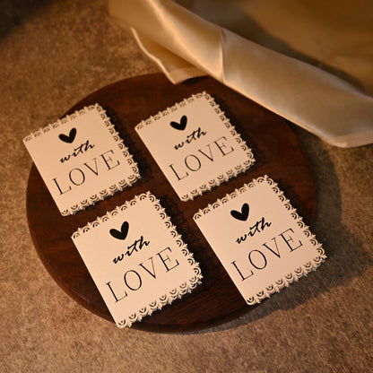 With love Fold tag - Set of 10